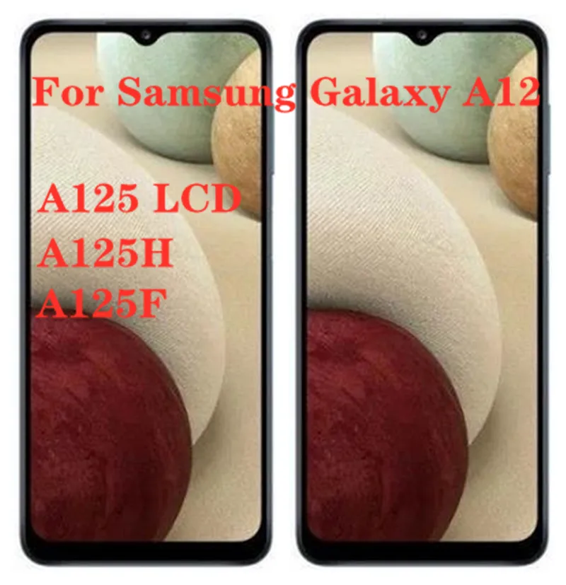Pantalla t&aacute;ctil LCD para m&oacute;vil, digitalizador Original para Samsung Galaxy A12, A125F, A125, A125H, A125F/DS-1