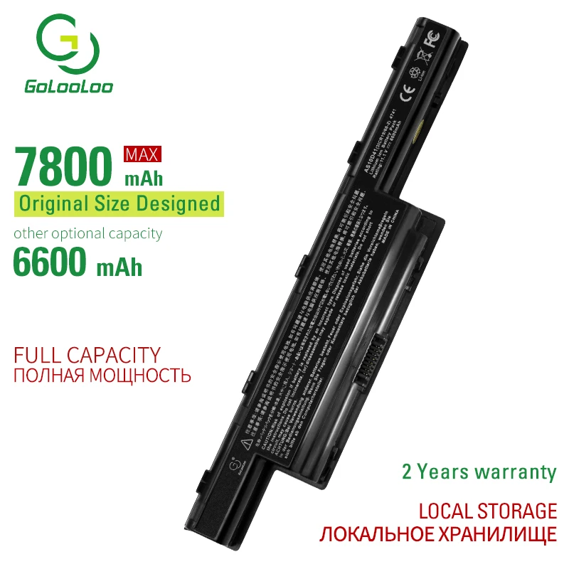Новый аккумулятор Golooloo 9 ячеек для ноутбука Acer Aspire 5736 5741 5742 5749 5750 5755 7251 7551 7560 7741 7750 E1