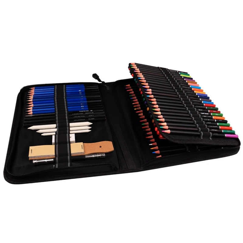 

Portable 40pcs/set of brushes, pencil set, sketching art professional supplies, painting artist drawing special