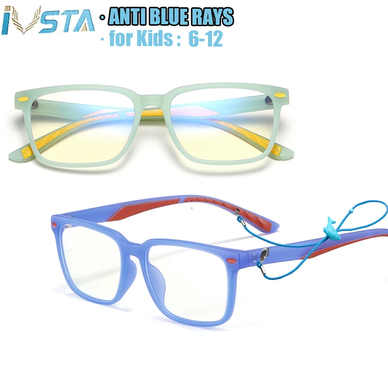 IVSTA компьютерные очки для детей с ремешком анти синий светильник защитный онлайн