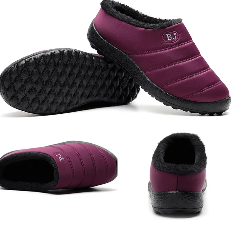 Толстая плюшевая нескользящая Водонепроницаемая хлопковая обувь Лидер продаж