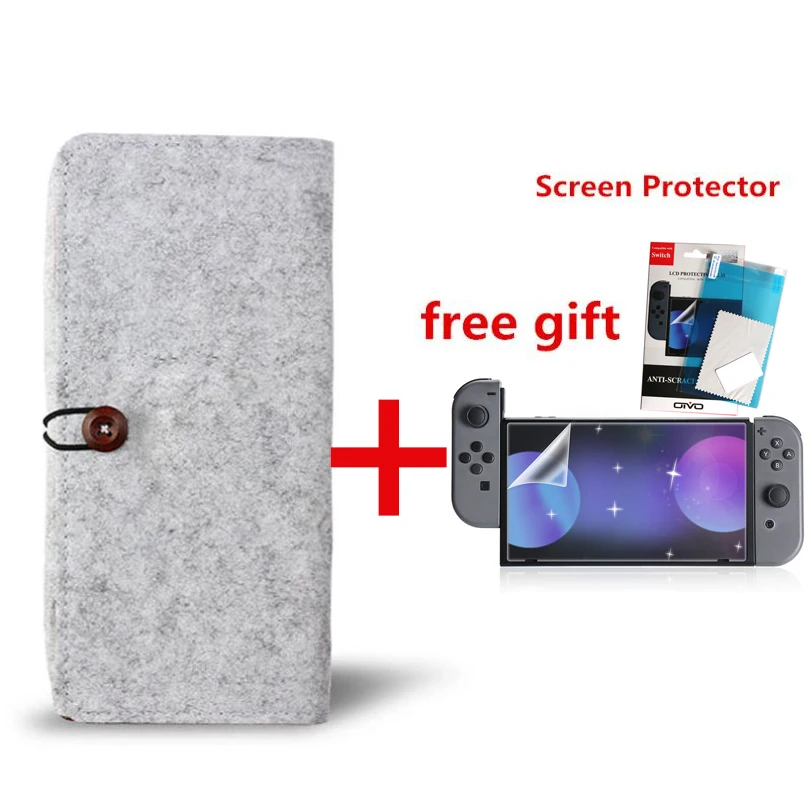 Защитный экран + сумка для хранения Nintendo чехол консоли Pika Прочный переноски NS Switch