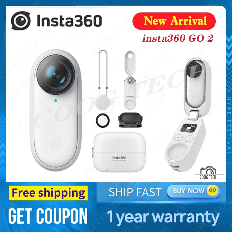 В наличии Insta360 GO 2 go Экшн камера Стабилизация состояния потока 4 м