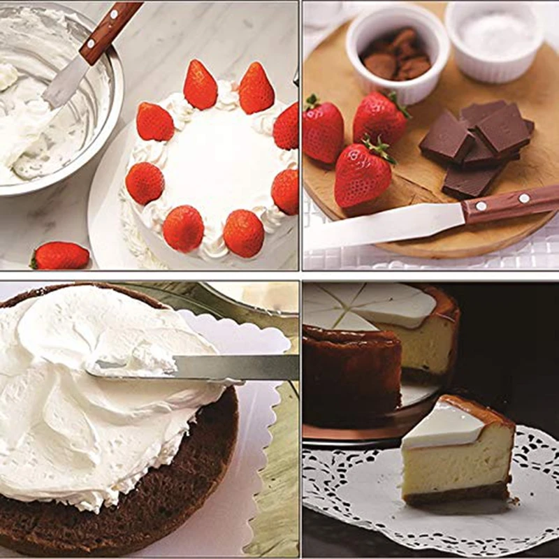 4-12 дюймов шпатель для торта из нержавеющей стали нож глазировки сливочным кремом