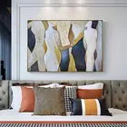 Большая картина, ручная роспись, влюбленный дождь, пейзаж, масляная живопись на холсте, настенные картины для гостиной, домашний декор, лучший подарок