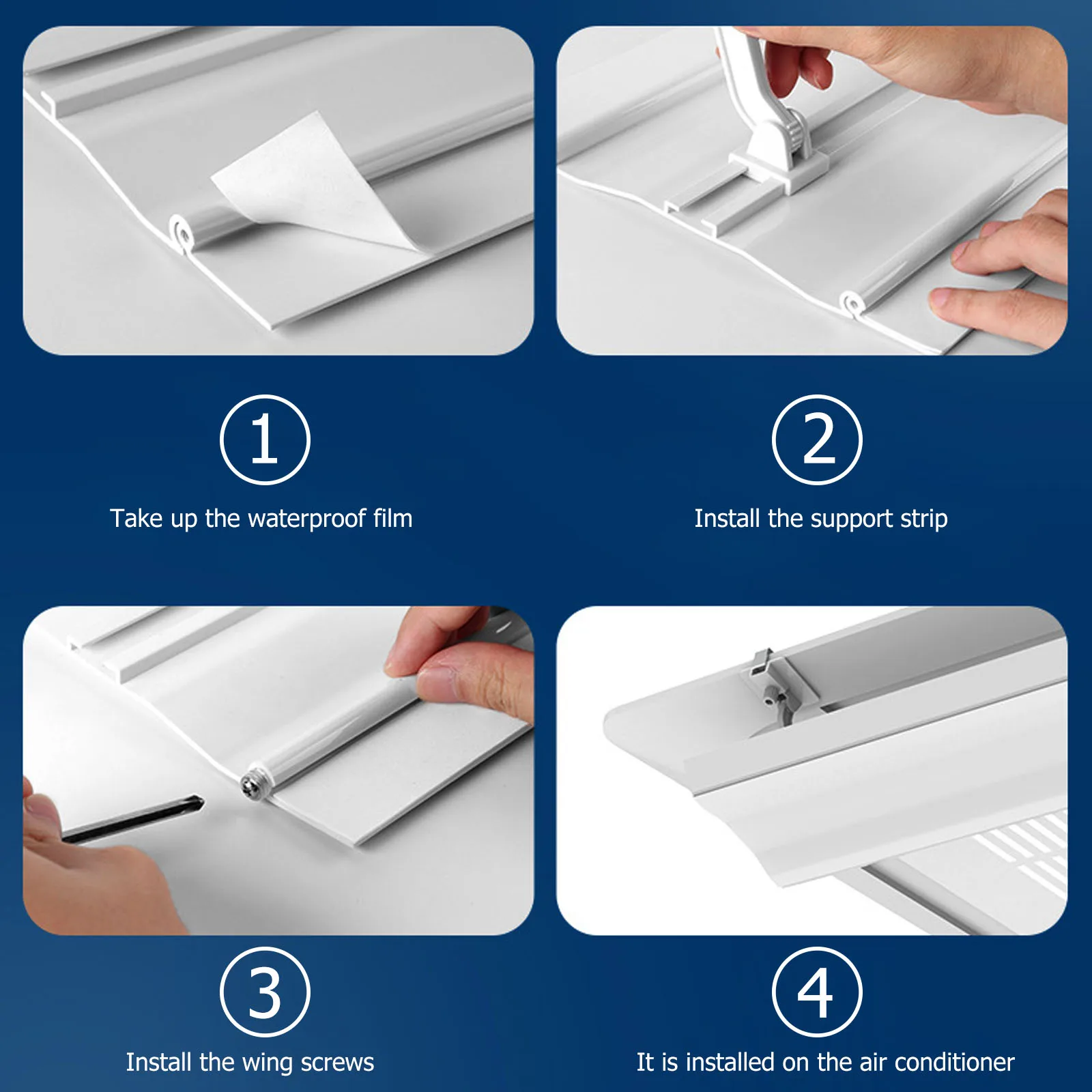 

40/60cm Air Conditioner Deflector Plastic AC Anti-Direct Blowing Anti Blast Baffle