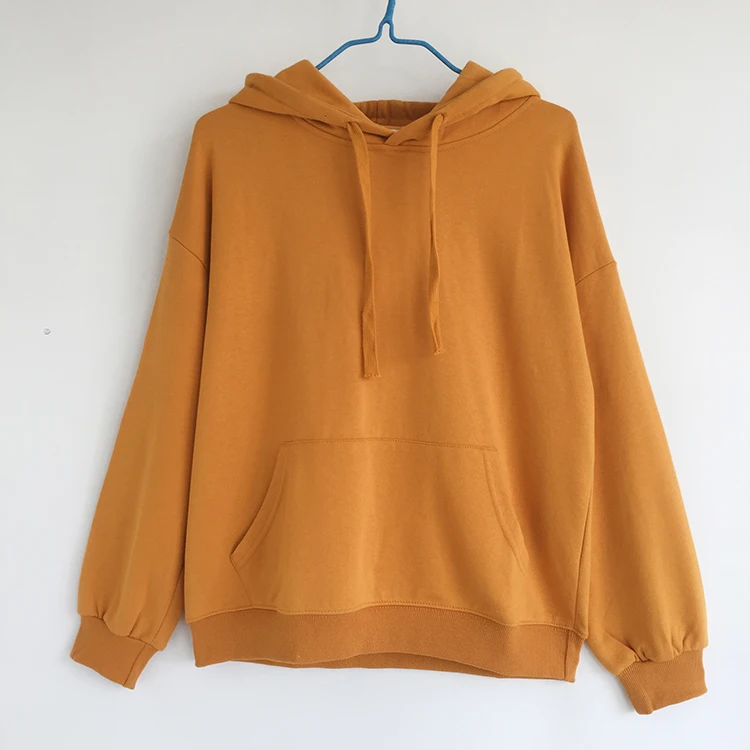 

DANG Casual Style Female Sporty Hoodie Loose Full Sleeve Hooded Jersey Sashes Wide Waisted Sweatshirt For Women