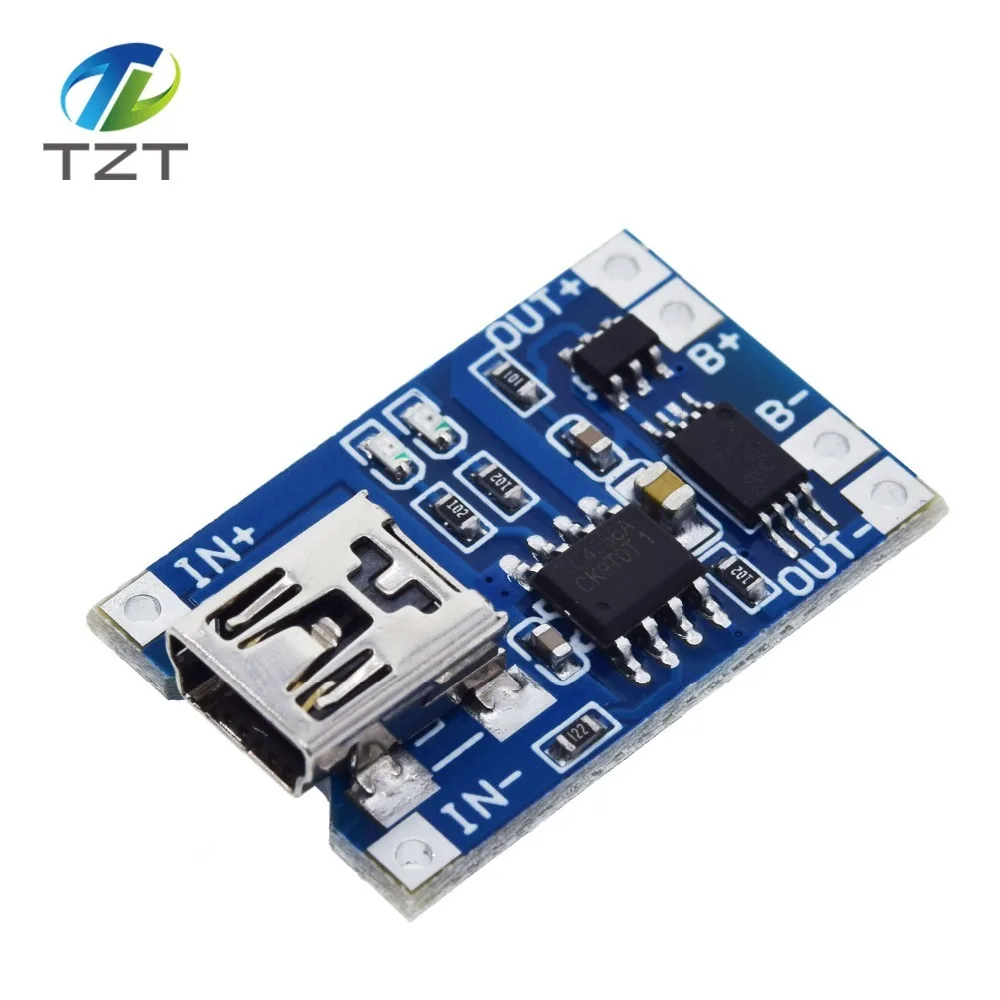 TZT тип-c/Micro USB 5V 1A 18650 TP4056 модуль зарядного устройства литиевой батареи зарядная плата с защитой двойные функции 1A li-ion