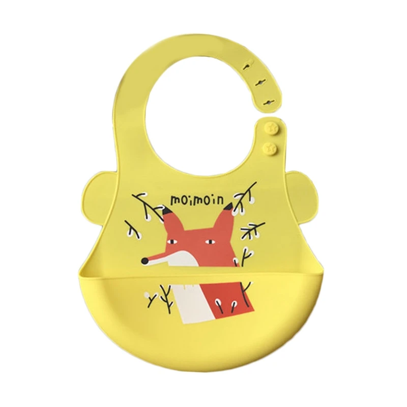 Детские мягкие силиконовые нагрудники с мультяшным животным рисунком Детский