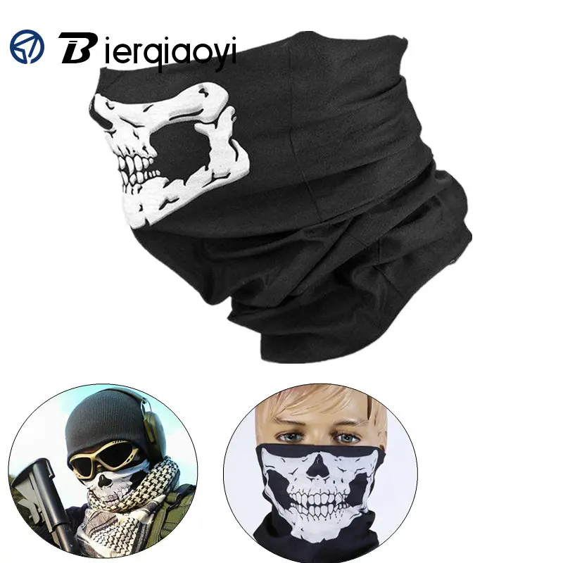 Мотоциклетная 3D маска для лица Череп призрак Балаклава верховой езды лыжи