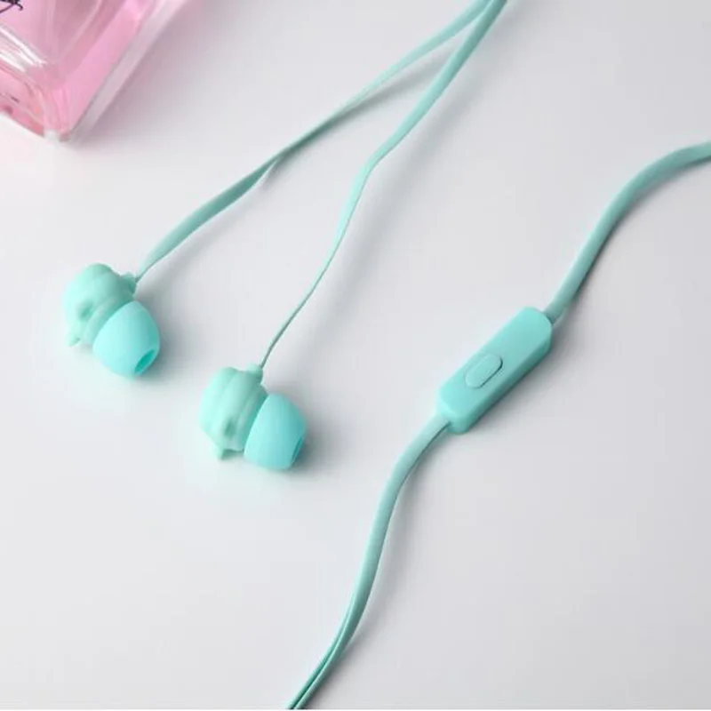 Милые наушники с кошкой 3 5 мм гарнитура микрофоном музыкальная вкладыши для iPhone 6