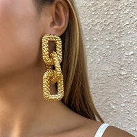 vintage geometric gold metal earrings for women punk simple dangle drop earrings trendy earrings jewelry for party wedding gifts