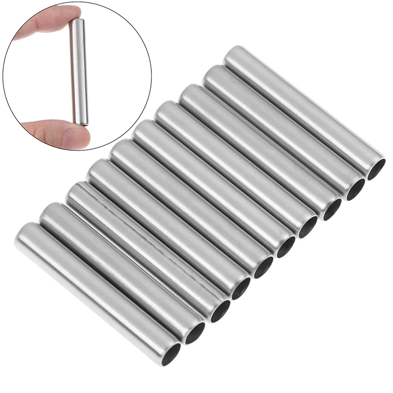 

10Pcs/Set Stainless Steel Tattoo Back Stem Tube For Machine Gun Grip Screw Professional Cartridge Tube Tattoo Supplies