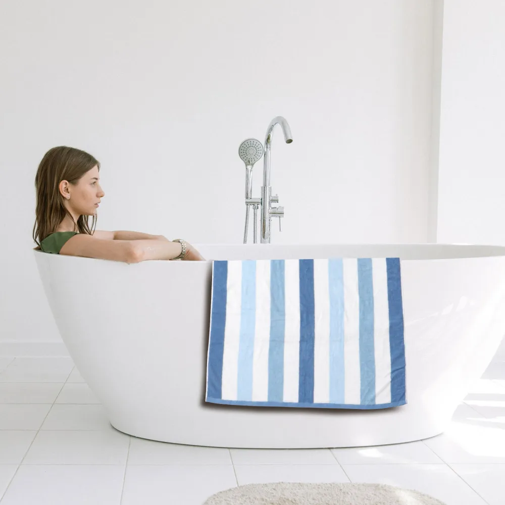 

1Pc Pure Cotton Bath Towel Adult Bathing Towel Household Winter Shower Towel