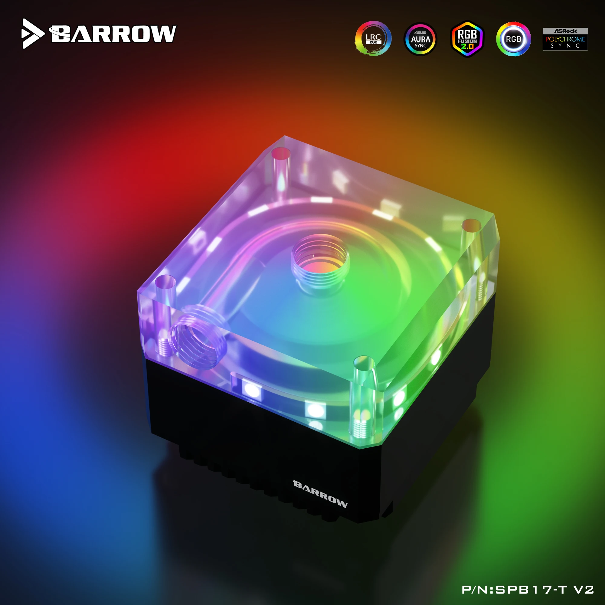 Barrow 17 Вт DDC PWM насос Максимальный подъем потока 5,5 метров 960л/ч 4000 об/мин Регулируемый Насос используется для акрилового резервуара водяного канала