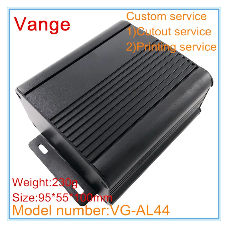 1pcs/lot sand blasting industry extrusion aluminum distribution box 6063-T5 diy housing 95*55*100mm for mixer equipment | Обустройство