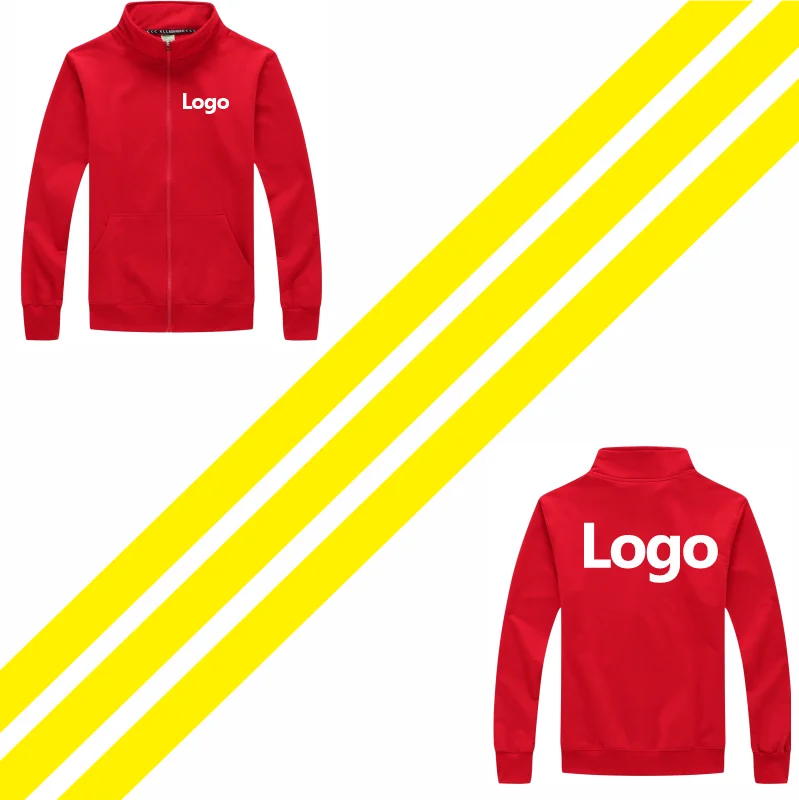 Модная тонкая куртка на молнии с напечатанным индивидуальным логотипом мужской