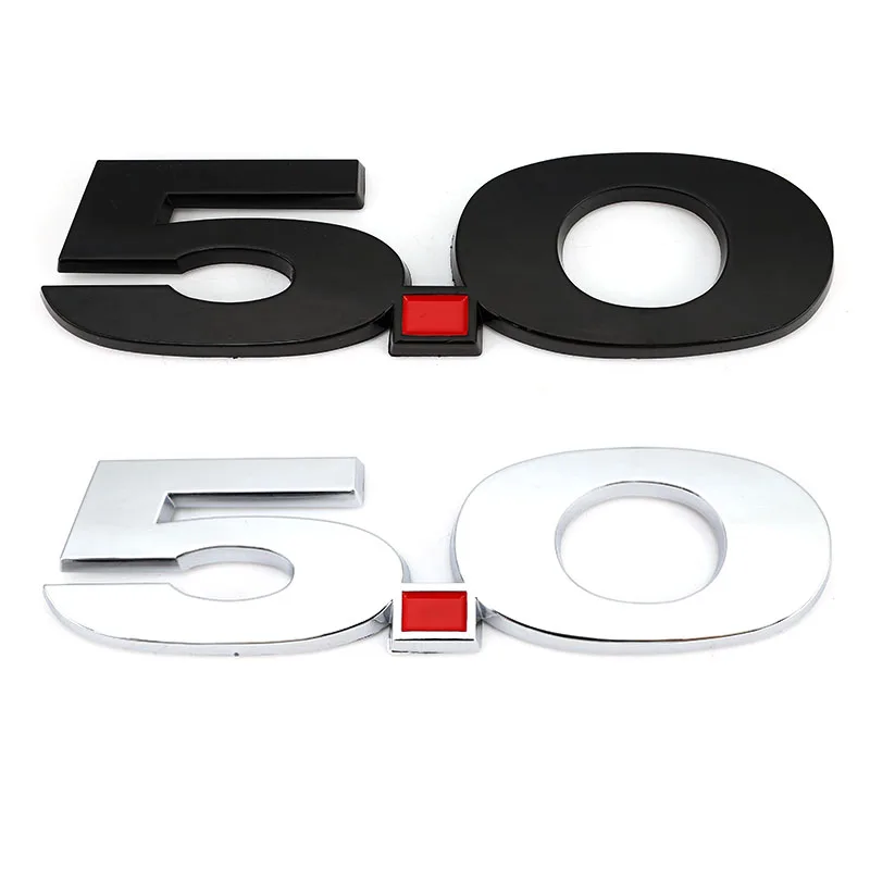 Автомобильная наклейка 5 0 логотип эмблема значок задний багажник 3D