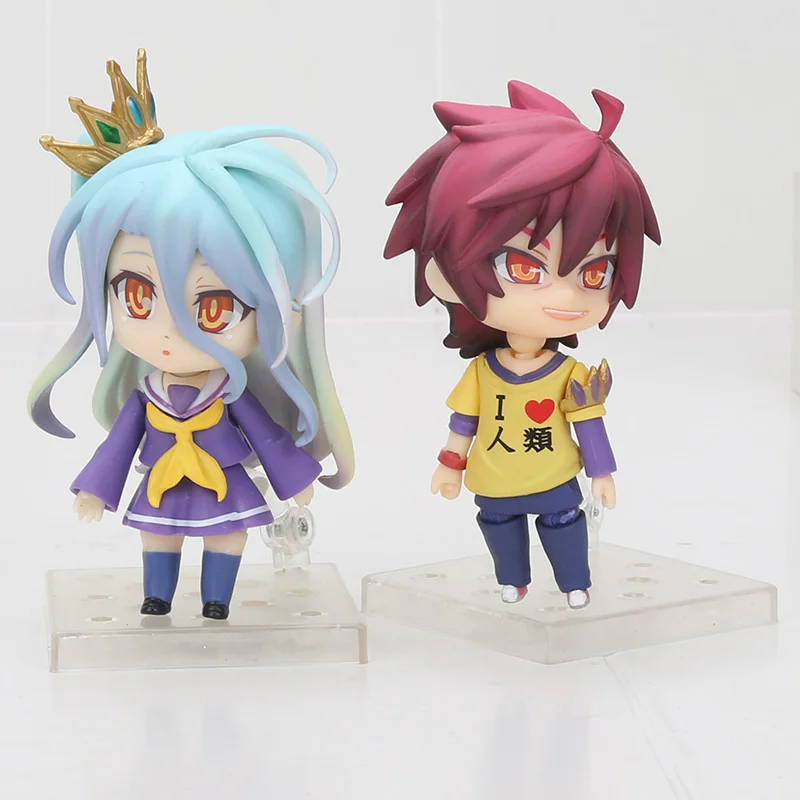 10 см без игры без жизни Широ Сора Джибрил Nendoroid 653 652 794 ПВХ фигурка модель детские игрушки кукла