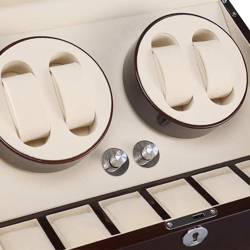 Часы Winder Box чехол для хранения шейкер дисплей автоматический деревянный 2