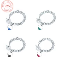 womens 925 sterling silver bracelets on hand fashion luxury brand jewelry couple gifts ttff bracelets for women