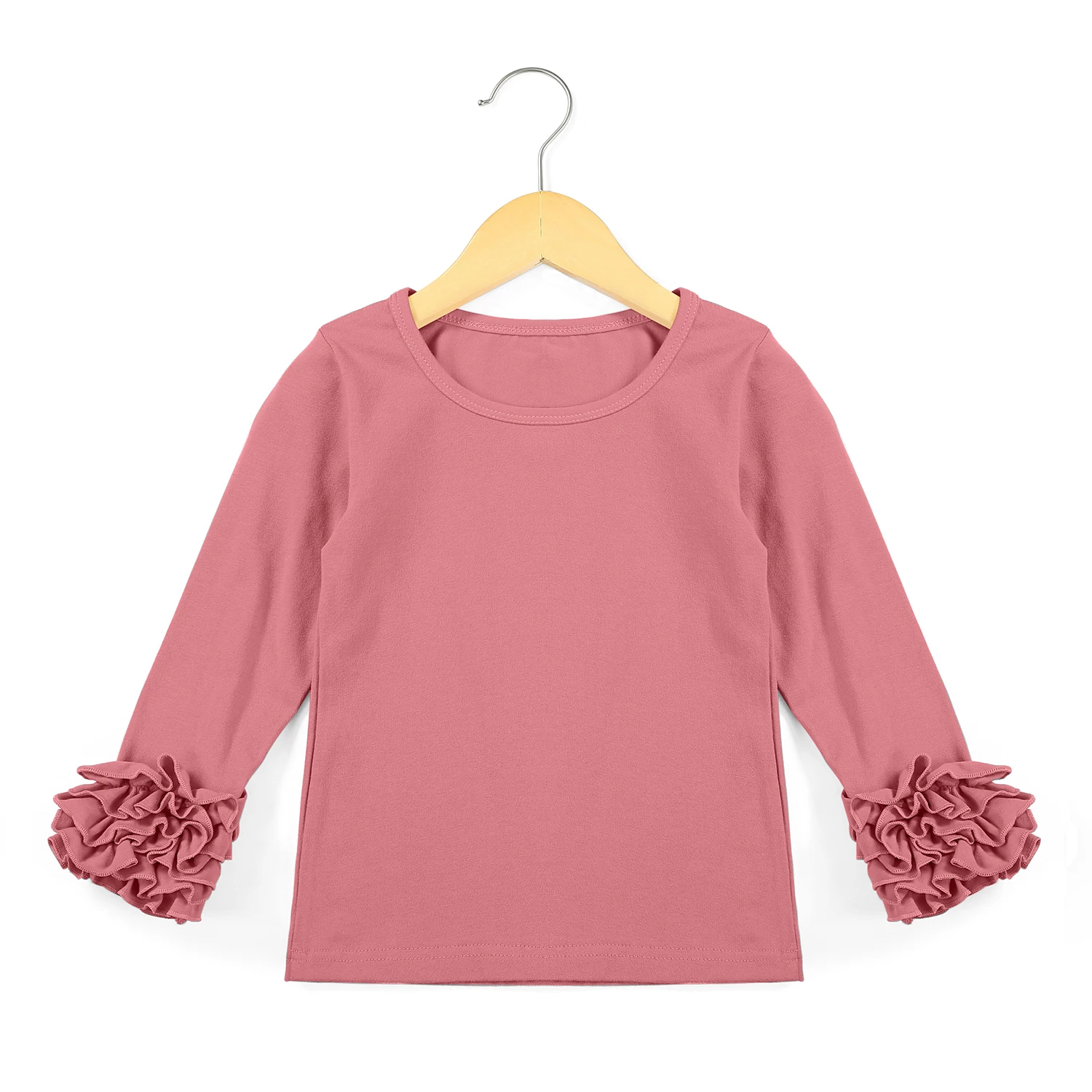 100% хлопковая одежда для детей осенне-зимние рубашки девочек топ футболка рубашка