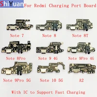 usb charging port connector board flex cable for xiaomi a2 6x redmi note 9 9pro 4g 5g note 7 7pro note 8 8pro 8t 10 10x