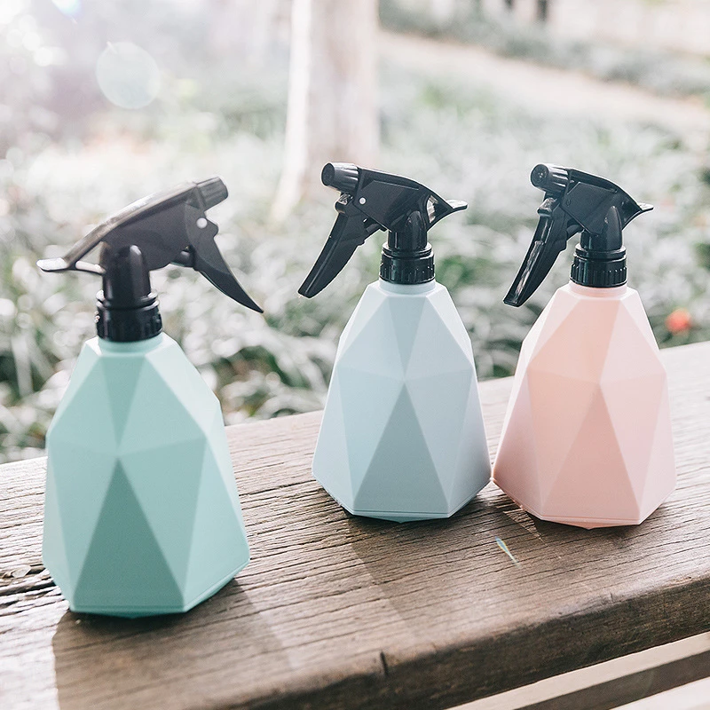 600ml Diamond Personalized Sprayer Portable Watering Can Watering Artifact Watering Spray Pneumatic Bottles for Gardening