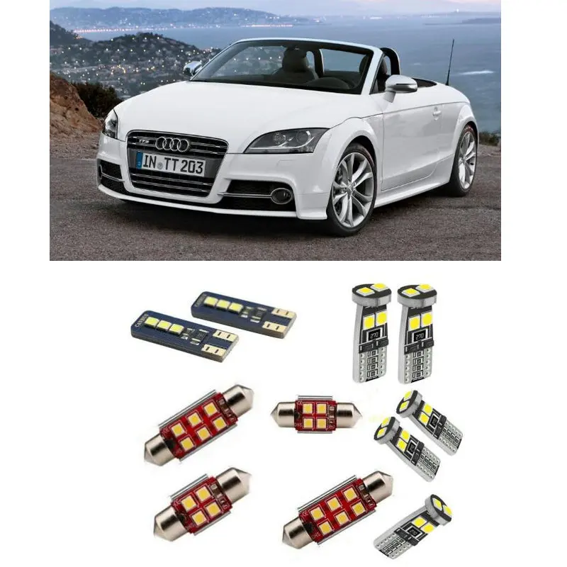 

Car Accessories Car Led Interior Light Kit For Audi TT 8J Roadster Error Free White 6000K Super Bright