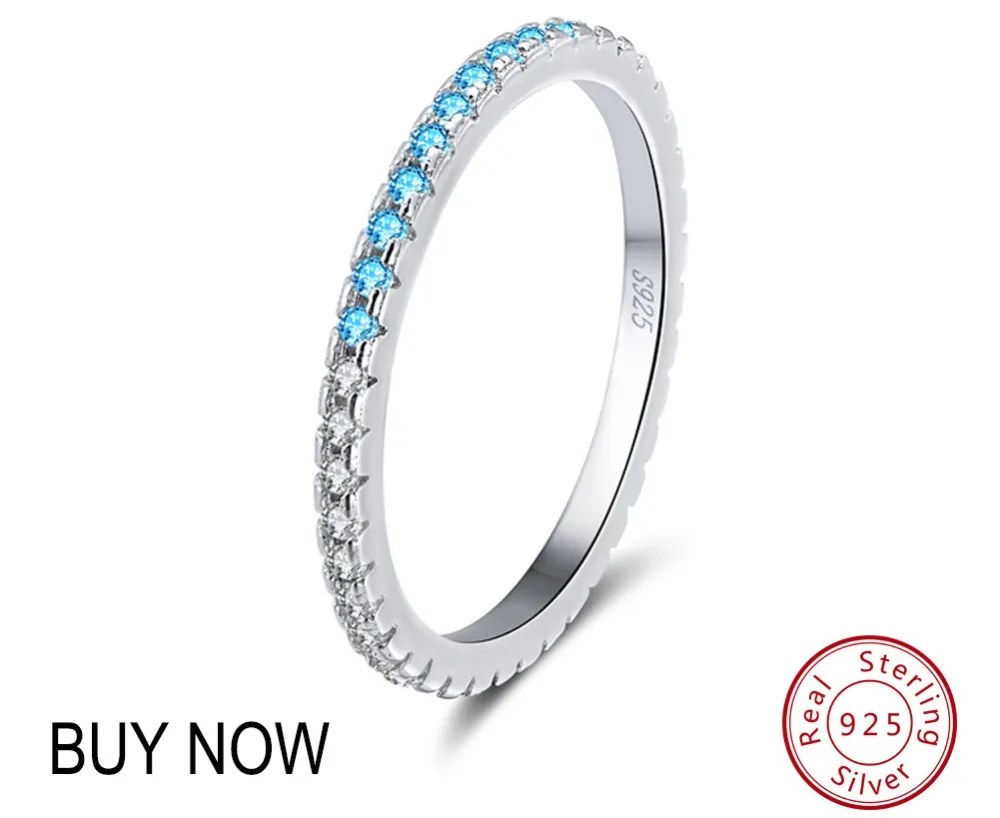 ORSA JEWELS, женские кольца из твердого 925 пробы серебра, аксессуары, микро инкрустированное красочное циркониевое кольцо, S925 серебро, хорошее ювелирное изделие OSR63