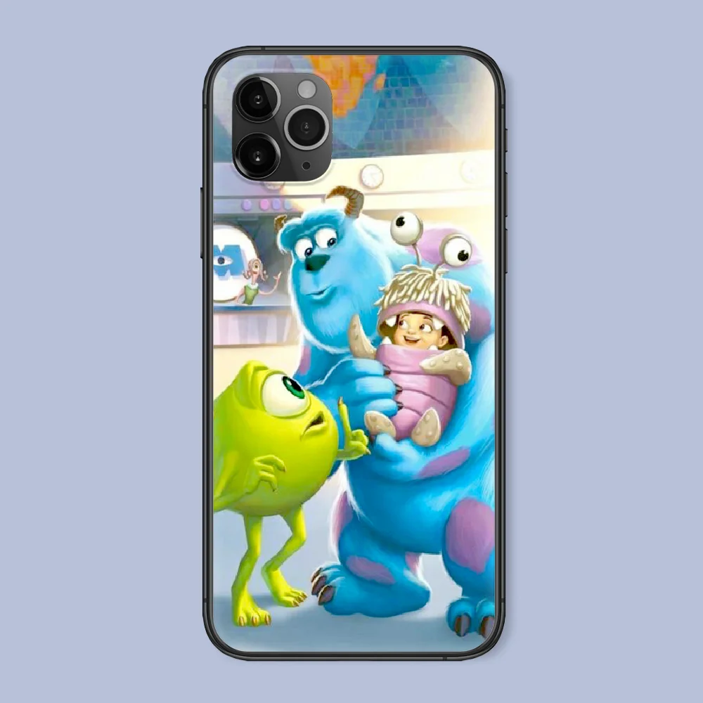 

cartoon Monsterss Incc Phone Case For Iphone 4 4s 5 5S SE 5C 6 6S 7 8 Plus X XS XR 11 12 Mini Pro Max 2020 black Bumper Trend