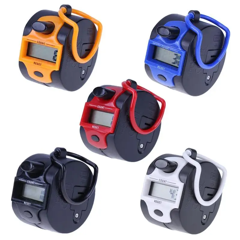 Ручной 5 цифр Дисплей электронный счетчик мини ЖК-дисплей Экран провел учетный