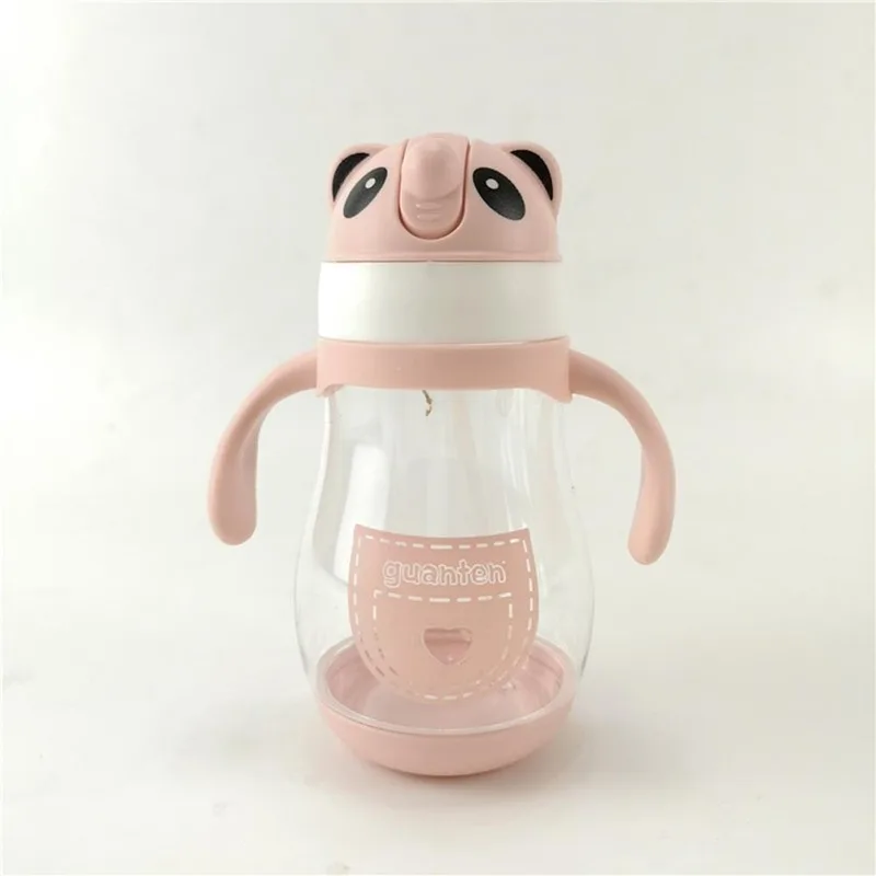 

Baby's Learning Drinking Water Bottles Feeding Sippy Cups with Handles Strap Newborns Kids Cute Cartoon Leakproof Cup