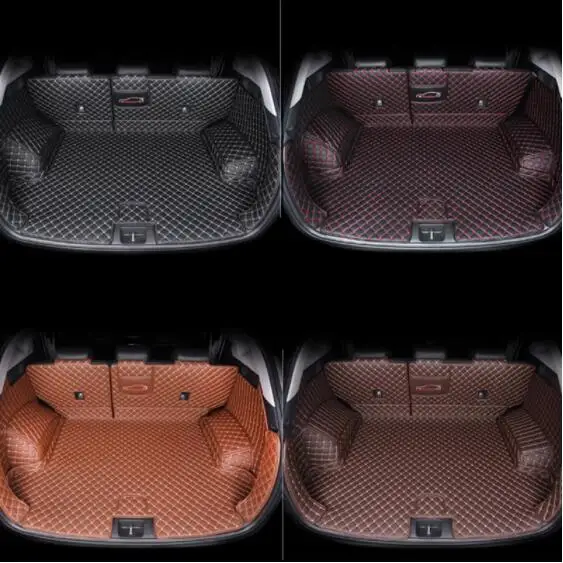 Кожаный коврик для багажника автомобиля hyundai tucson 2016 2017 2018 2019 suv аксессуары