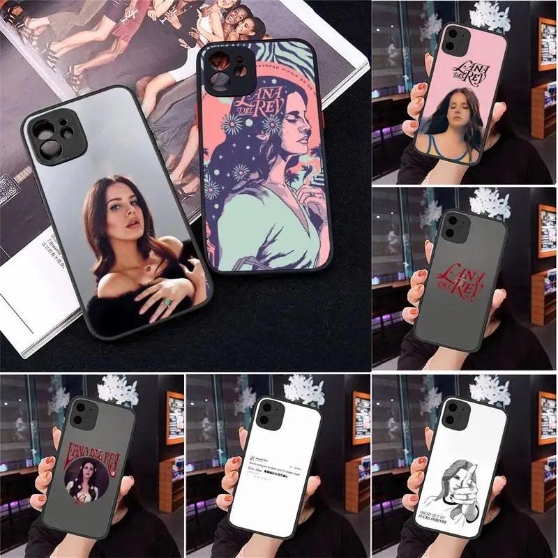 

Lana Del Rey Lust for Life Phone Case Matte Transparent for iPhone 7 8 11 12 s mini pro X XS XR MAX Plus Clear mobile bag