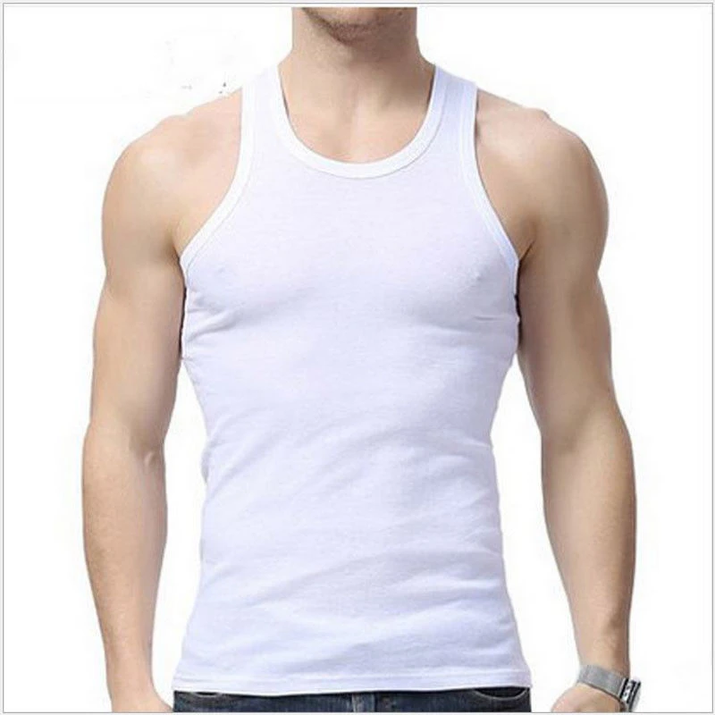 

3colors Tank Top Men Bodybuilding Clothing Fitness Mens Sleeveless gyms Vests Cotton Singlets Muscle Tops Plus Size XXXL