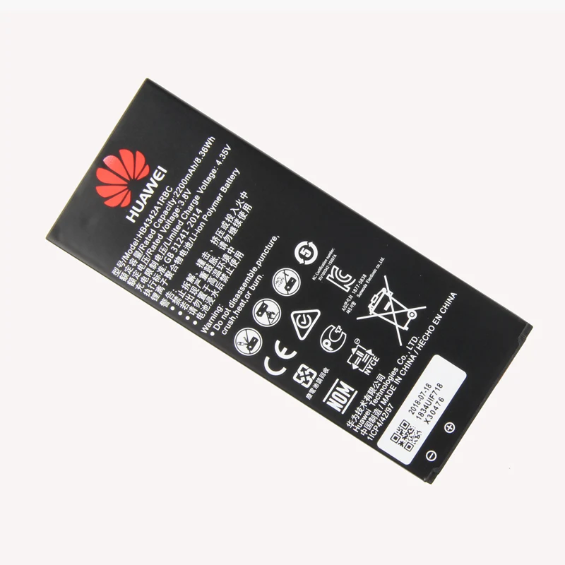 HB4342A1RBC 2200 мАч телефон Батарея для huawei Ascend 5+ Y6 SCL-TL00 CUN-U29 honor 4A honor 5A LYO-L21 y5II Y5 II