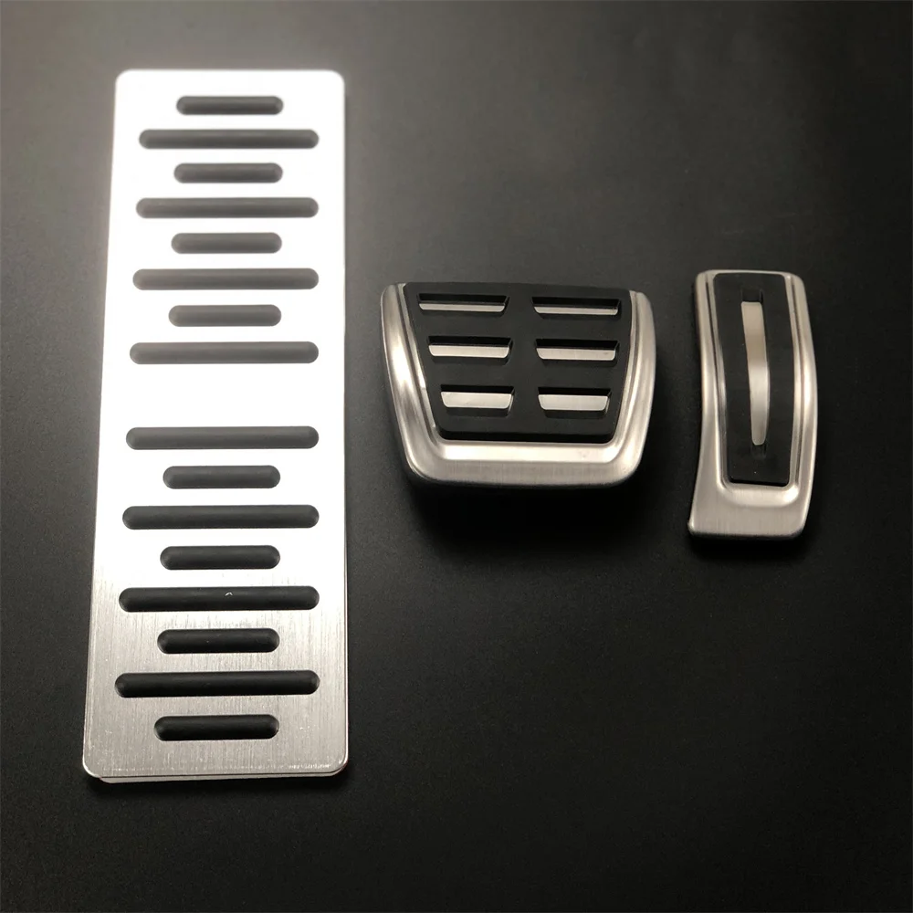Car Accessories FootRest Plate Accelerator Fuel Gas Brake Pedal Cover Pad For Audi E-Tron Q4 / Porsche Macan Macan S 2019-2022