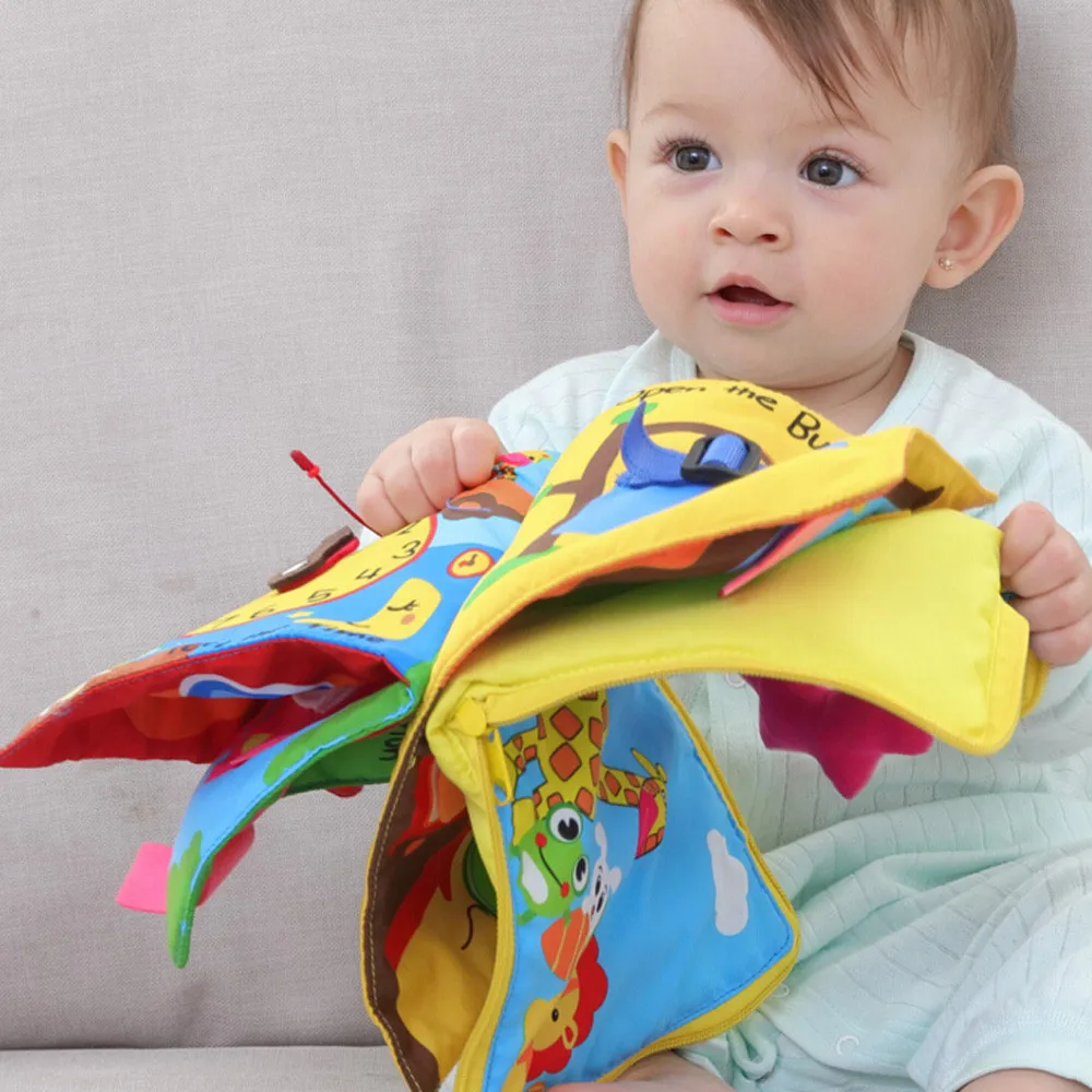 Детская книга Мягкая развивающая игрушка мягкая ткань обучающая познавательная