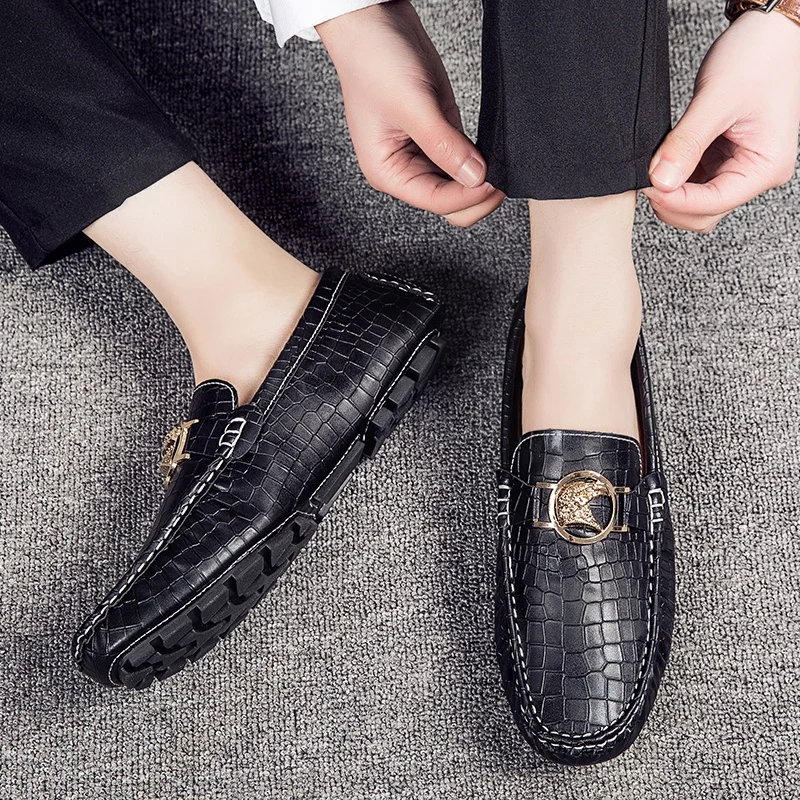 

Designer men's shoes 2021 series fashion gentleman office business wedding shoes high quality moccasin loafers driving shoes