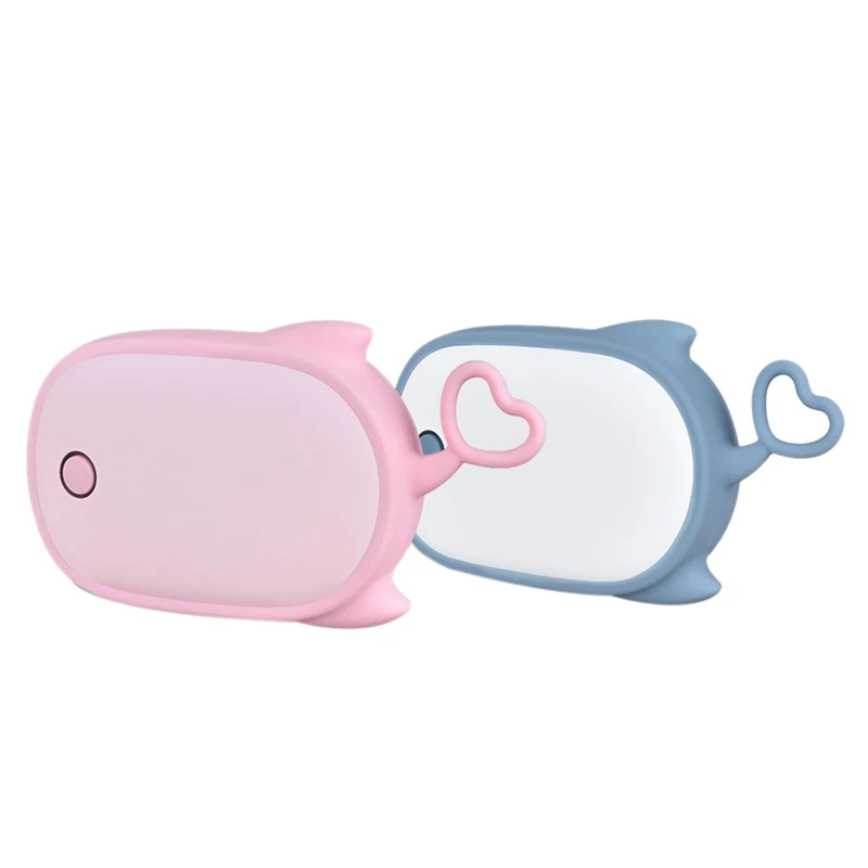 Милый КИТ мультфильм зима мини грелка для рук Портативный USB Перезаряжаемый 5000MAh