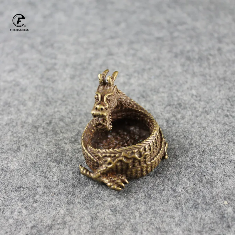 Античные медные китайские украшения в виде дракона ретро латунная Чистящая