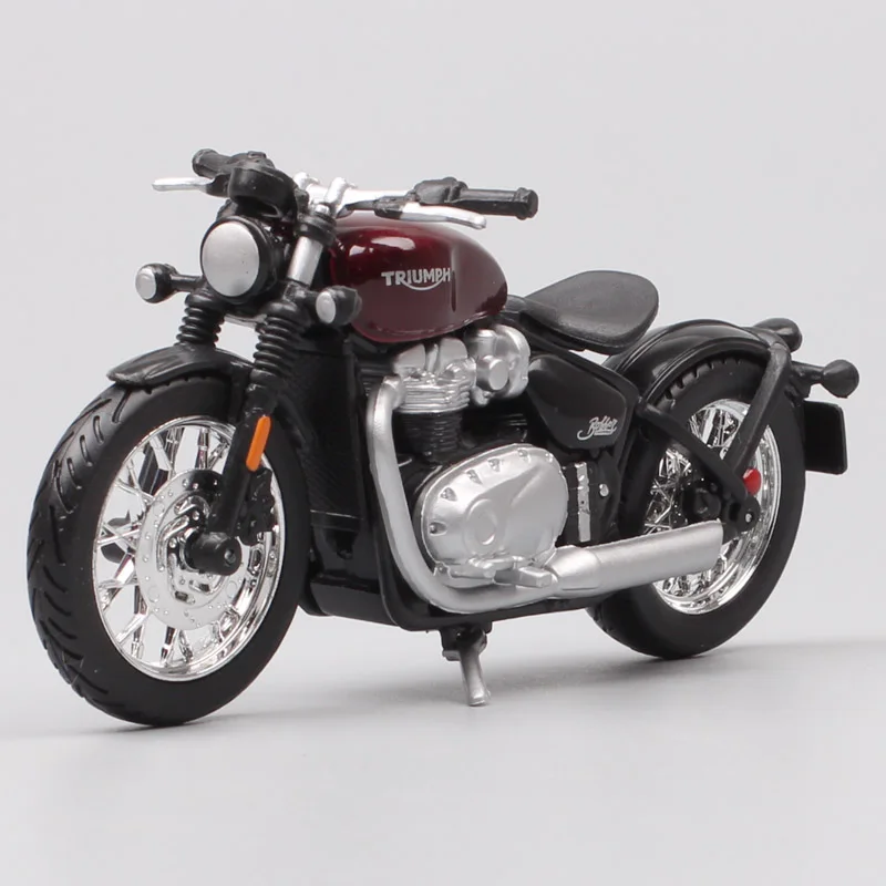 

1:18 scale mini bburago Triumph Bonneville Bobber cruiser motorcycle Diecasts & Toy Vehicles toy tour bike gifts for Collectible