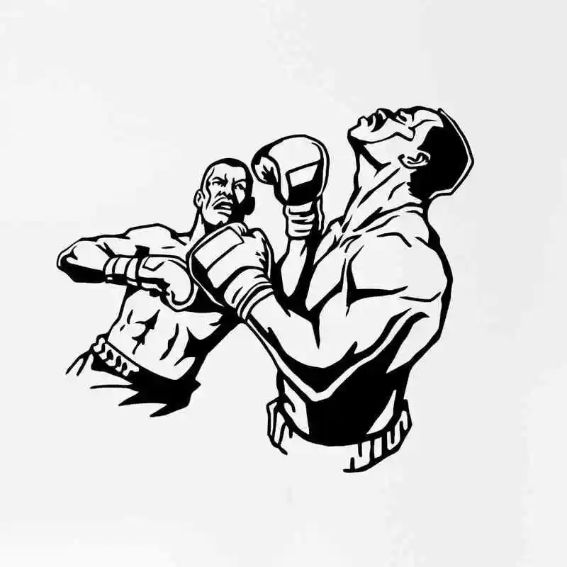 

Boxing Wall Sticker Kick Boxer Play Glove Free Combat Vinyl Striker Home Decoration Wall Decor Pugilism Car Decal