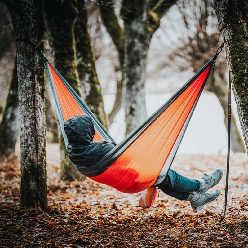 

Ultralight Outdoor Camping Hammock Sleep Swing Tree Bed Garden Backyard Furniture Hanging Chair Hangmat 270*140cm