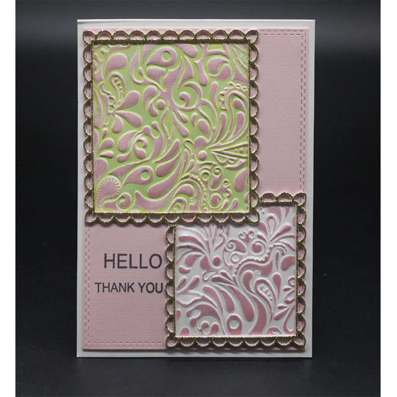 

DABOXIBO Colorful Plastic Embossing Folders For Card Making / DIY Scrapbooking / Album / Cutting Dies Decoration