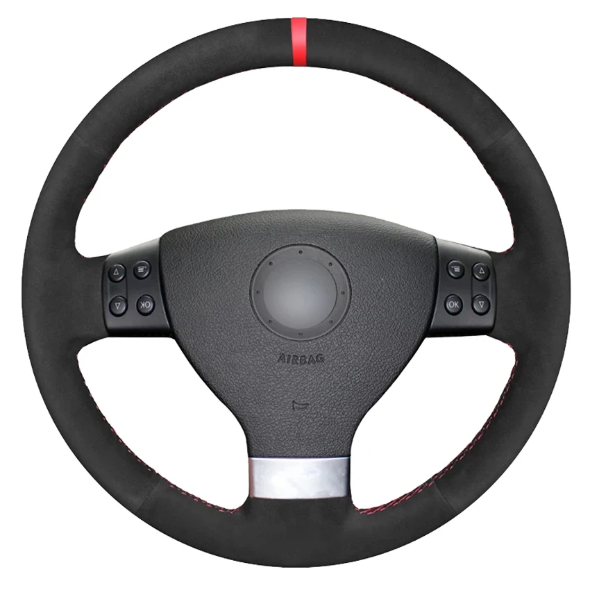 Черная замша для Volkswagen Golf 5 Mk5 Sagitar Magotan Passat B6 Jetta5 Mk5 Tiguan