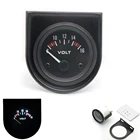 Автомобильный прибор для измерения напряжения, аналоговый измеритель напряжения с белосветодиодный светильник, 2 дюйма, 52 мм, 8-16 В