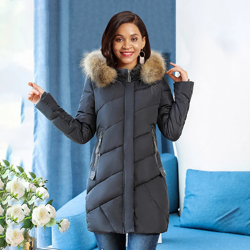 Sisjuly Зима Толстые С Капюшоном Верхняя Одежда Винтаж Повседневная Элегантный Плюс