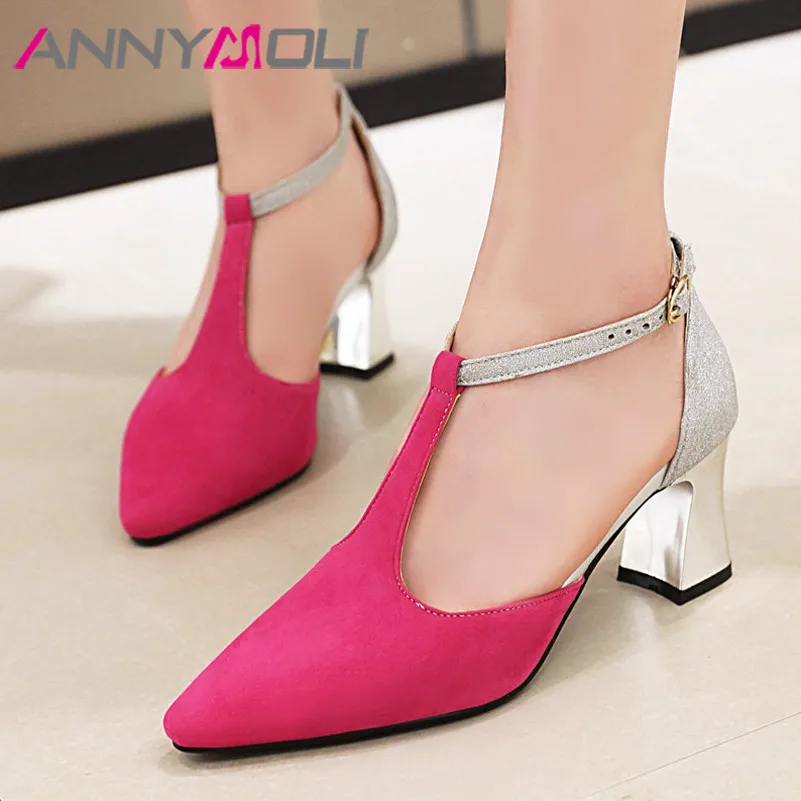 Meotina/женские туфли лодочки с Т образным ремешком обувь на высоком каблуке